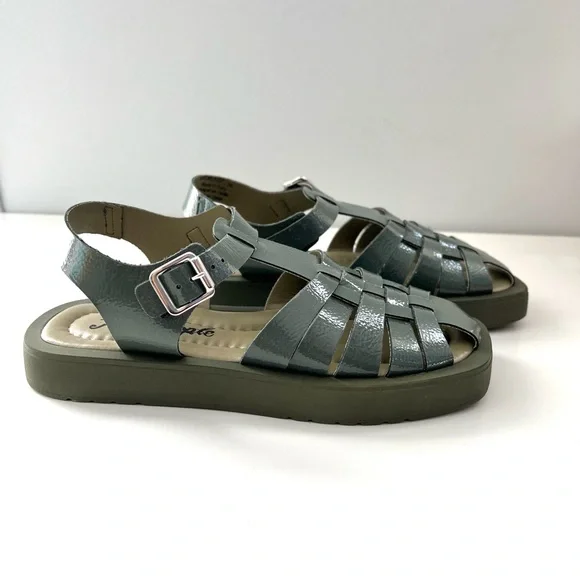 🌟FREE PEOPLE Finn Fisherman Platform Sandals-Sea Serpent color-Size 8 & 9 - Picture 12 of 15